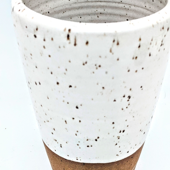 Tumbler / Small Vase by Joe Sink Pottery in Speckled White - Picture 4 of 7